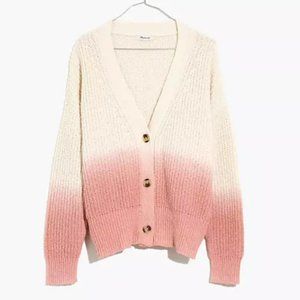 Madewell Dip-Dye Courtland Cardigan Sweater